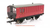 R40080 Hornby BR 4 Wheel Brake Baggage Coach number E210 in BR Crimson livery - Era 4